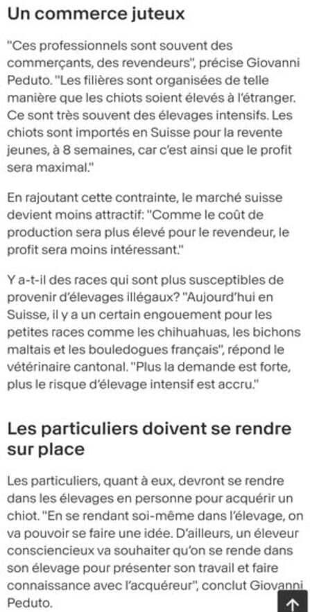 importation en Suisse